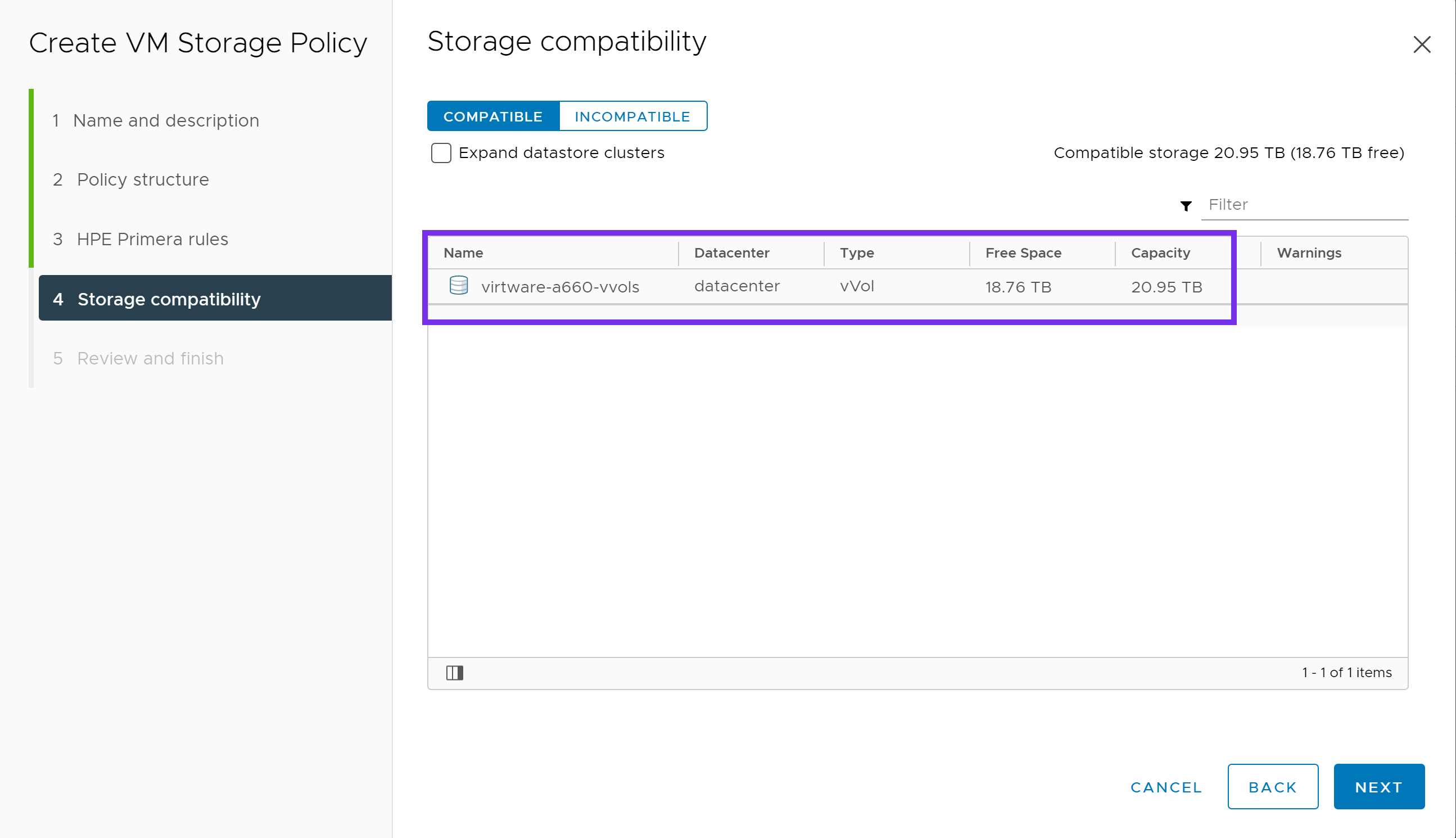 Compatible Storage